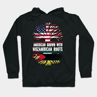 American Grown with Mozambican Roots USA Flag Hoodie